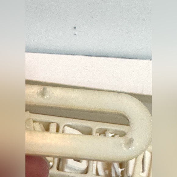 Vintage Plastic Tack-Back Letters WHITE Upper Case Perfection Form Co - Picture 8 of 9